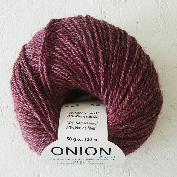 No. 4 Organic Wool + Nettle - 828 Plum